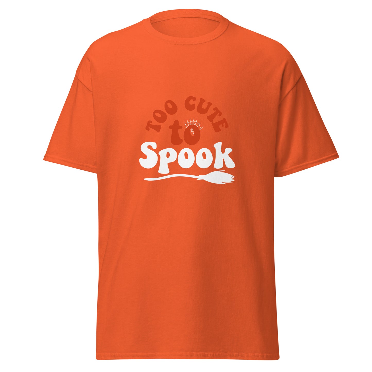 Too Cute To Spook, weiches T-Shirt aus schwerer Baumwolle im Halloween-Design