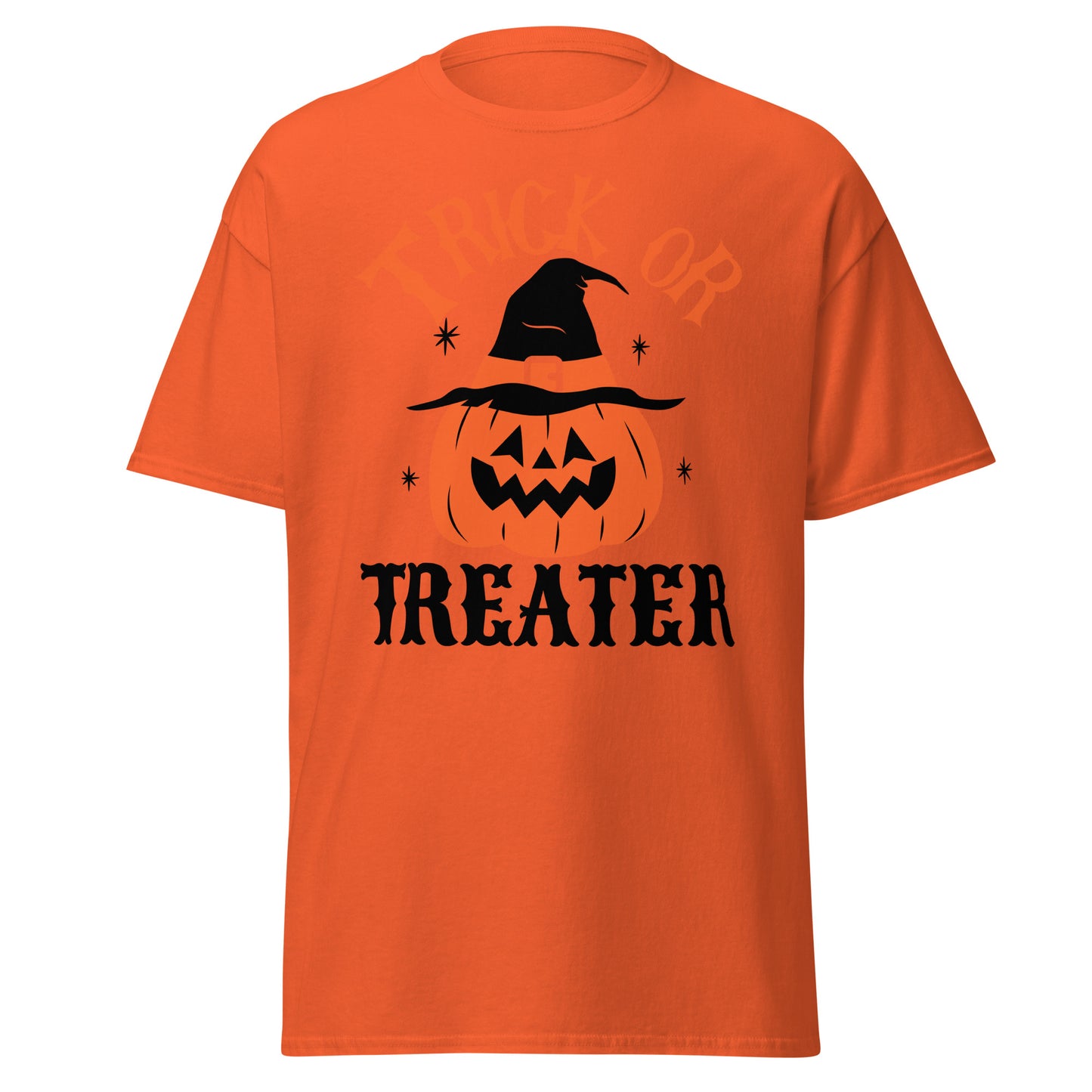 Treat Or Treater, Halloween-Design, weiches T-Shirt aus schwerer Baumwolle