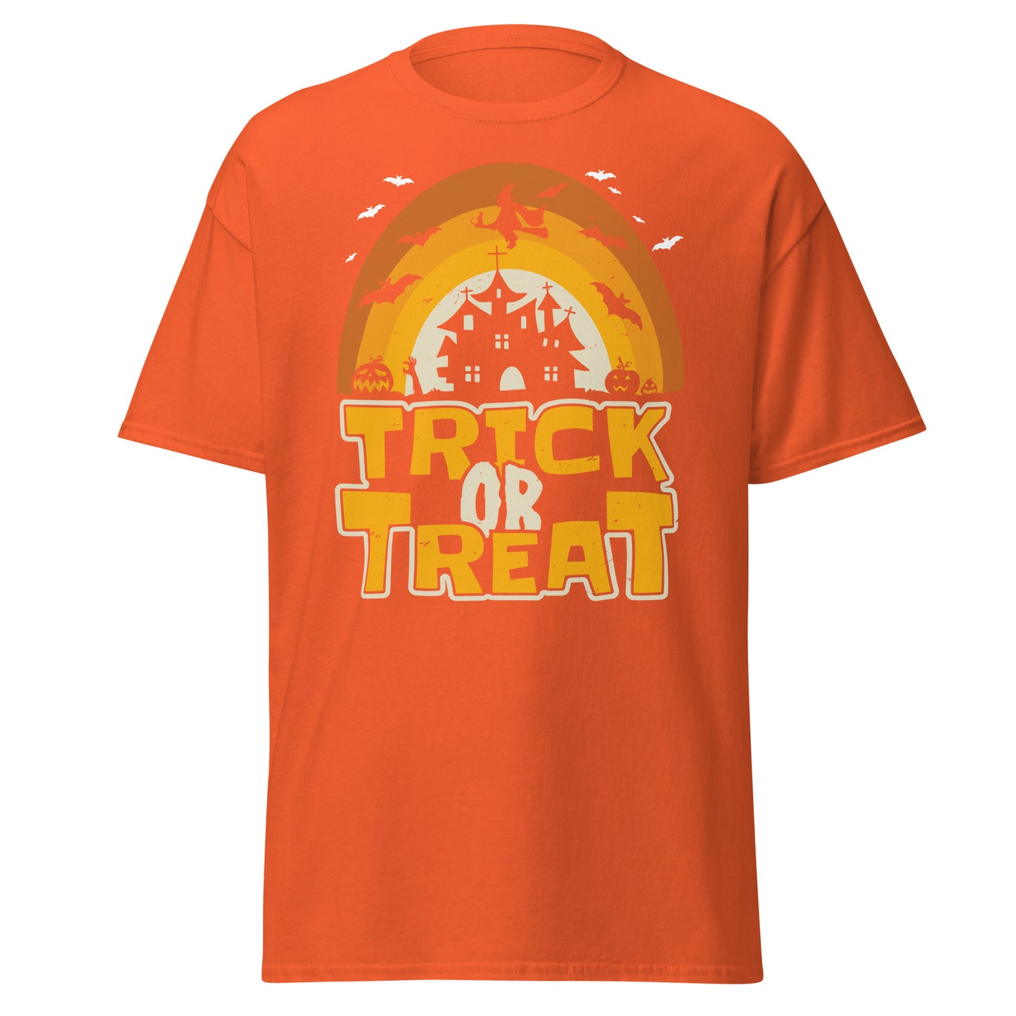 TRICK OR TREAT , Halloween Design Soft Style Heavy Cotton T-Shirt