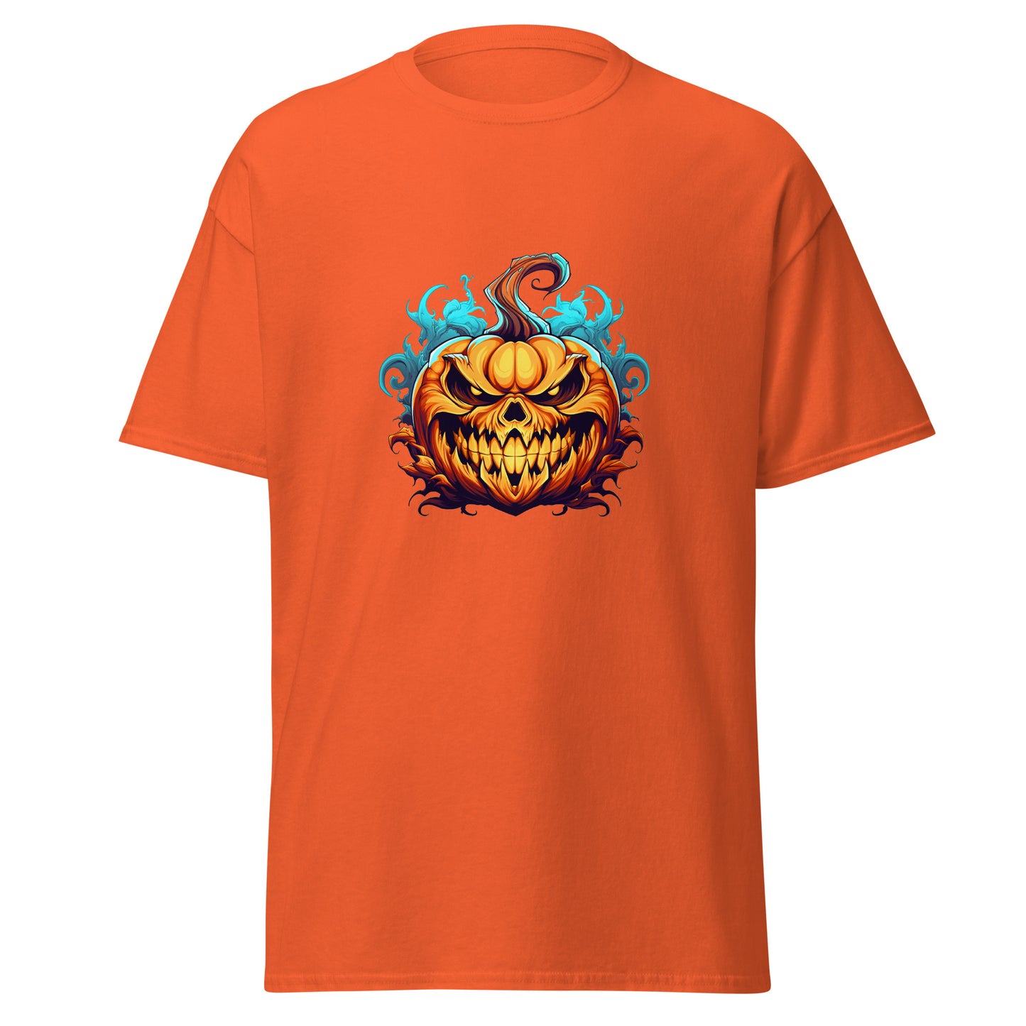 Watercolor Halloween Pumpkin , Halloween Design Soft Style Heavy Cotton T-Shirt