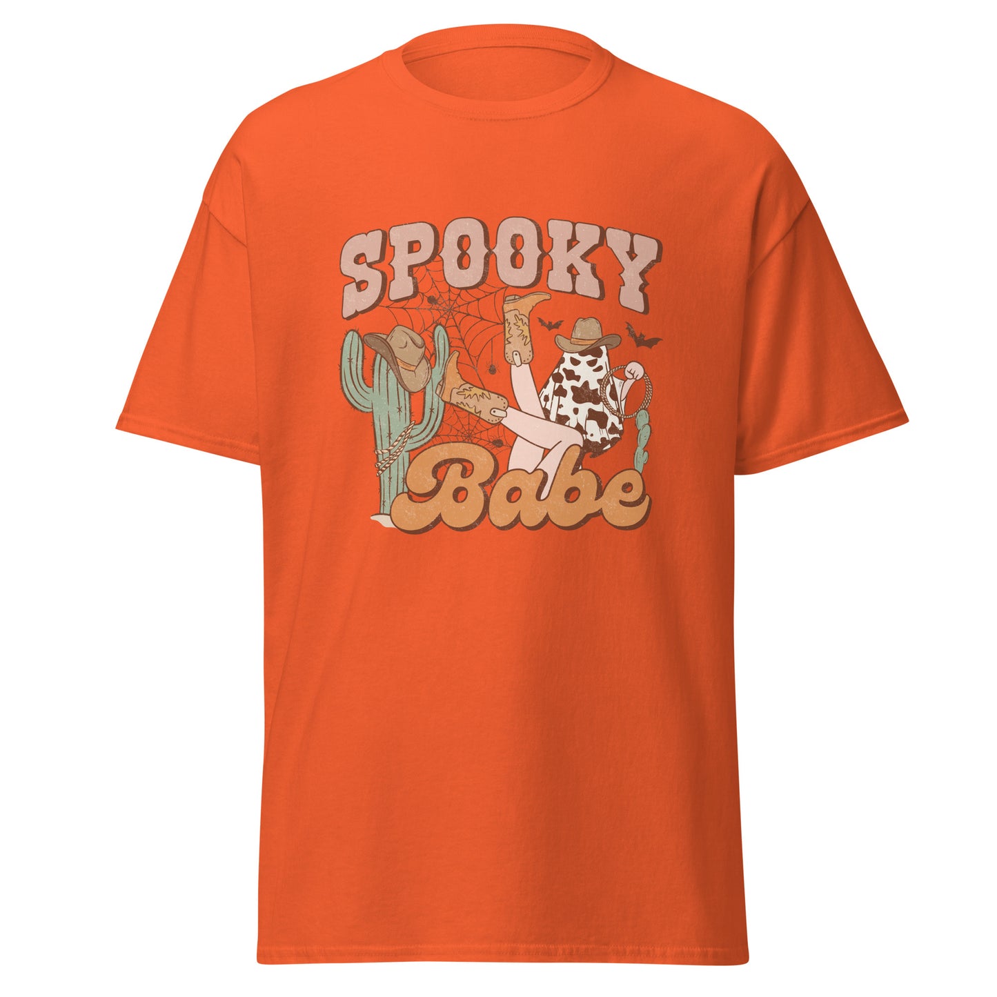 Spooky babe , Halloween Design Soft Style Heavy Cotton T-Shirt