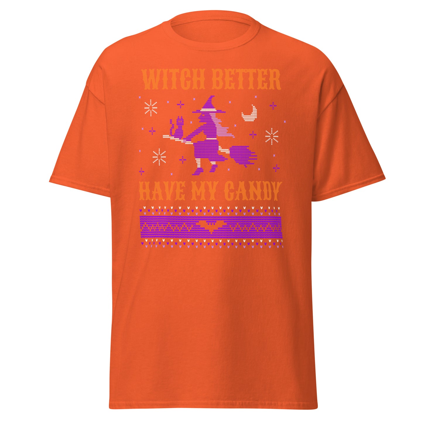 Witch Better Have My Candy ugly halloween sweater , Halloween Design Soft Style Heavy Cotton T-Shirt