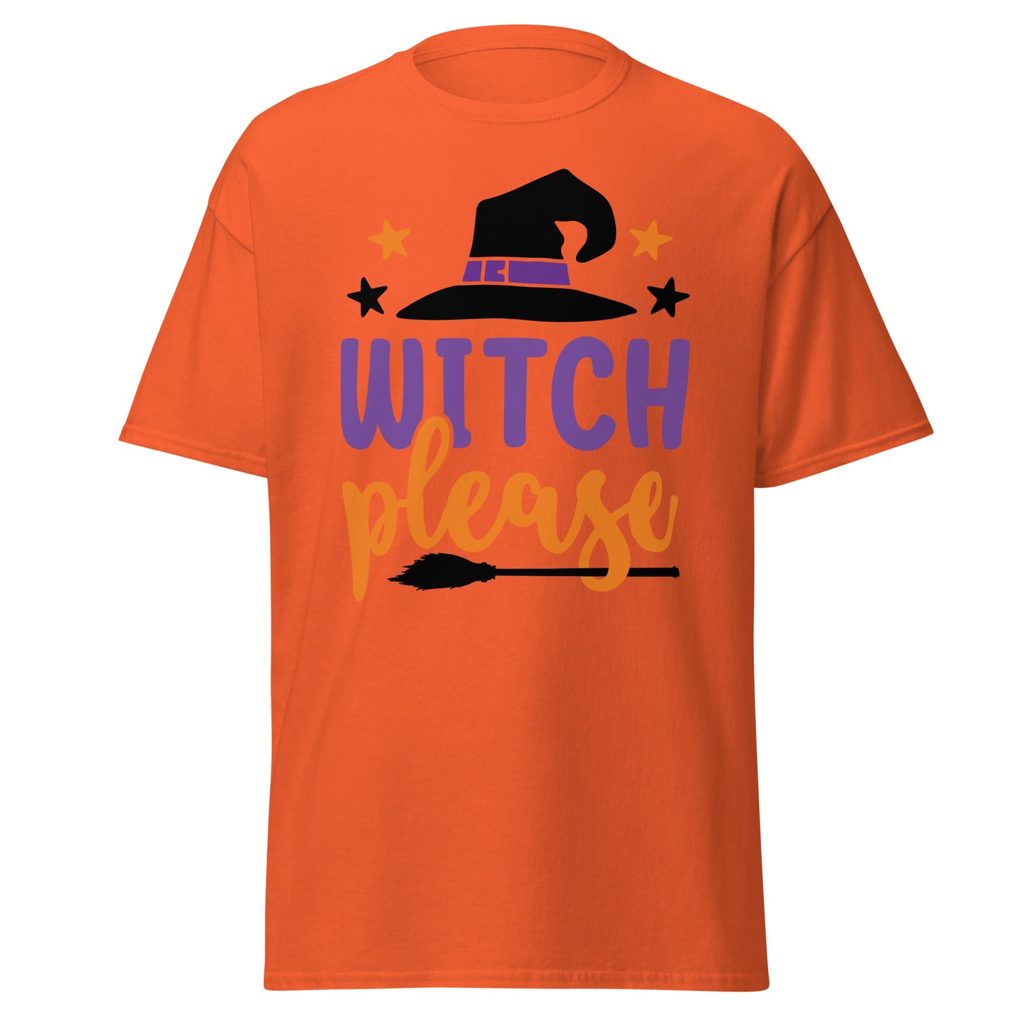 Witch Please, camiseta de algodón pesado de estilo suave con diseño de Halloween