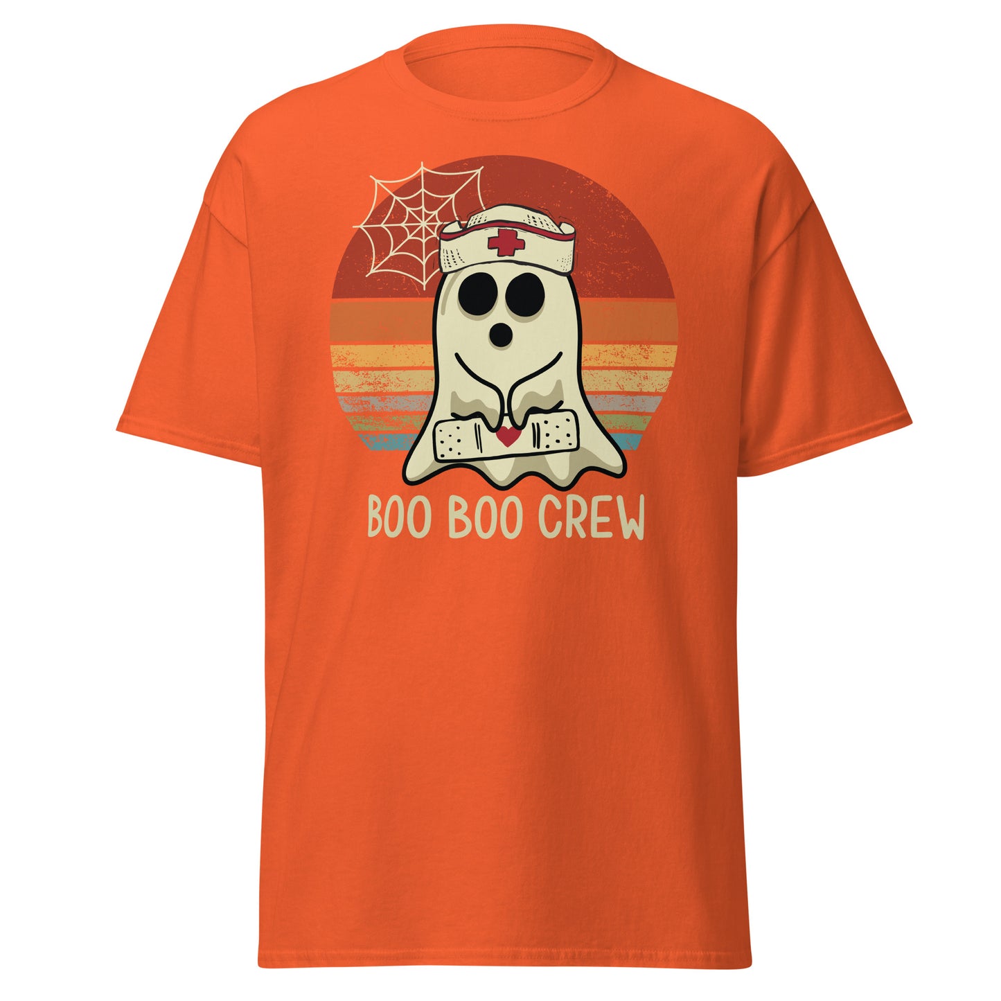 Funny 'Boo Boo Crew Nurse': Soft Style Halloween Tee