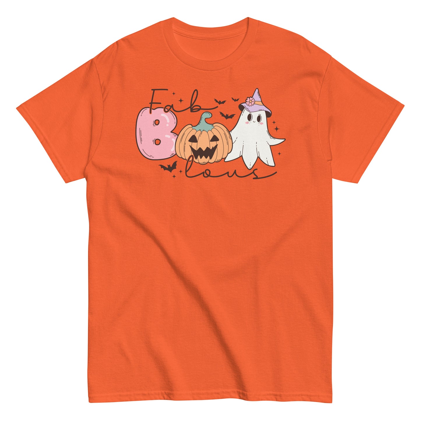 Halloween Graphic Tee - Fab Boo Lous Vibes