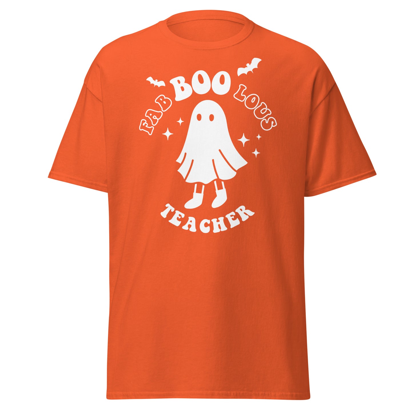 Halloween Vibes with Fab Boo Lous Teacher T-Shirt