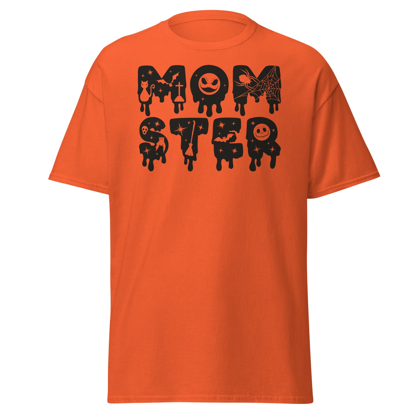 Momster, camiseta de algodón pesado de estilo suave con diseño de Halloween