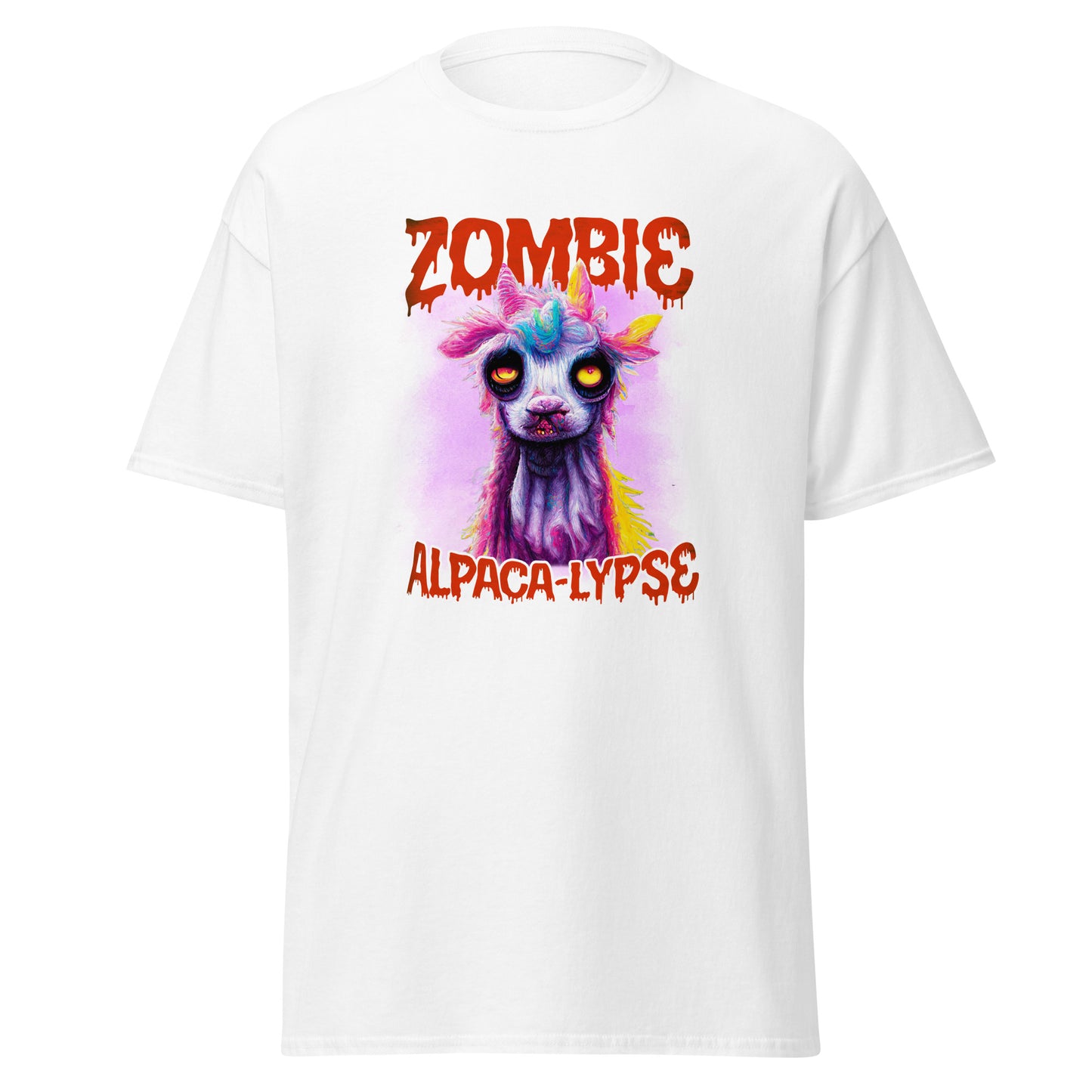 Zombie Alpaka, Halloween Lama, Halloween Soft Style T-Shirt