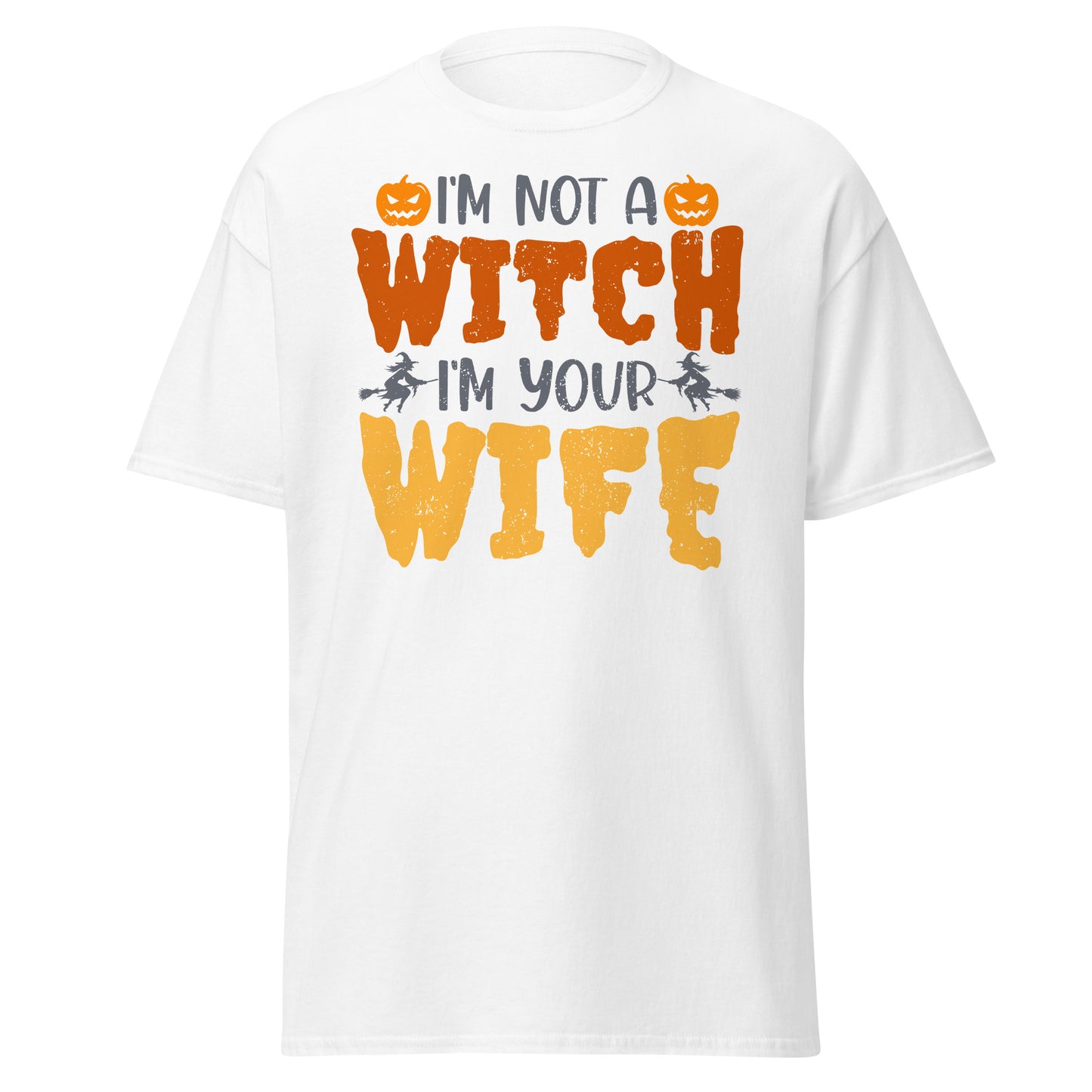 Im Not a Witch Im Your Wife, camiseta de estilo suave de Halloween