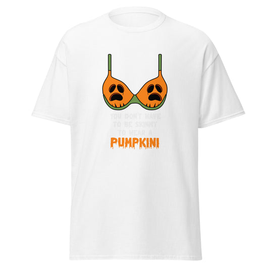 Pumpkini Funny, Halloween-Design, weicher Stil, schweres Baumwoll-T-Shirt