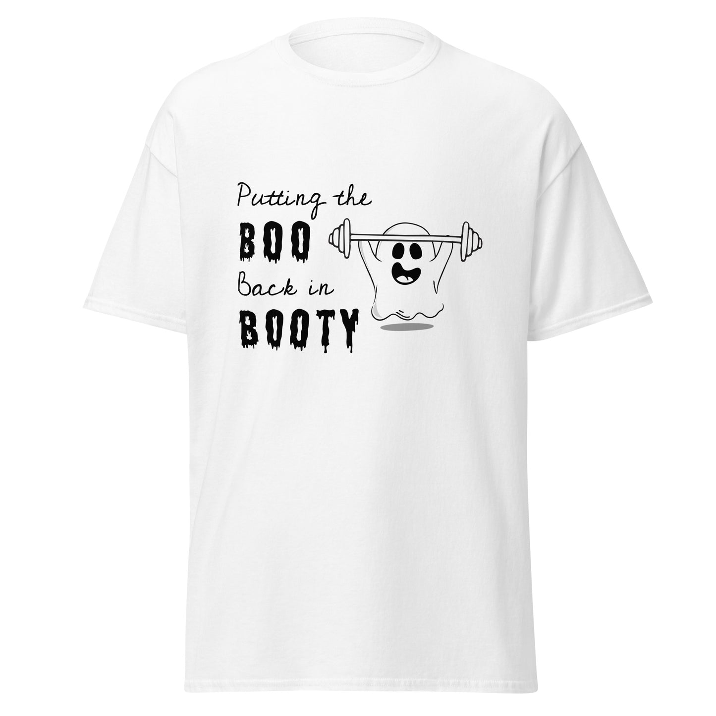 Putting The Boo Back In Booty, Halloween-Design, weiches T-Shirt aus schwerer Baumwolle