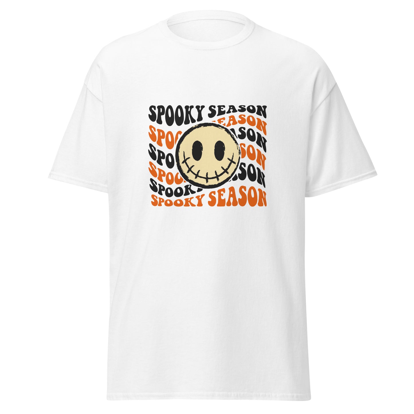 SPOOKY SEASON, Camiseta de algodón pesado de estilo suave con diseño de Halloween