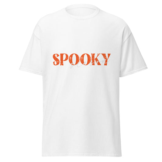 Temporada espeluznante, camiseta de algodón pesado de estilo suave con diseño de Halloween