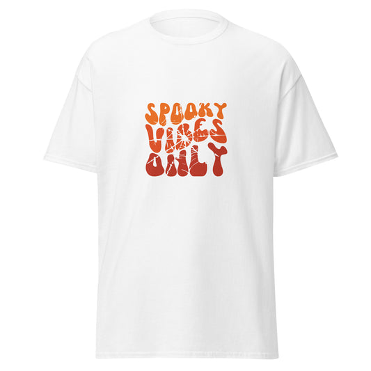 Spooky Vibes Only, camiseta de algodón pesado de estilo suave con diseño de Halloween