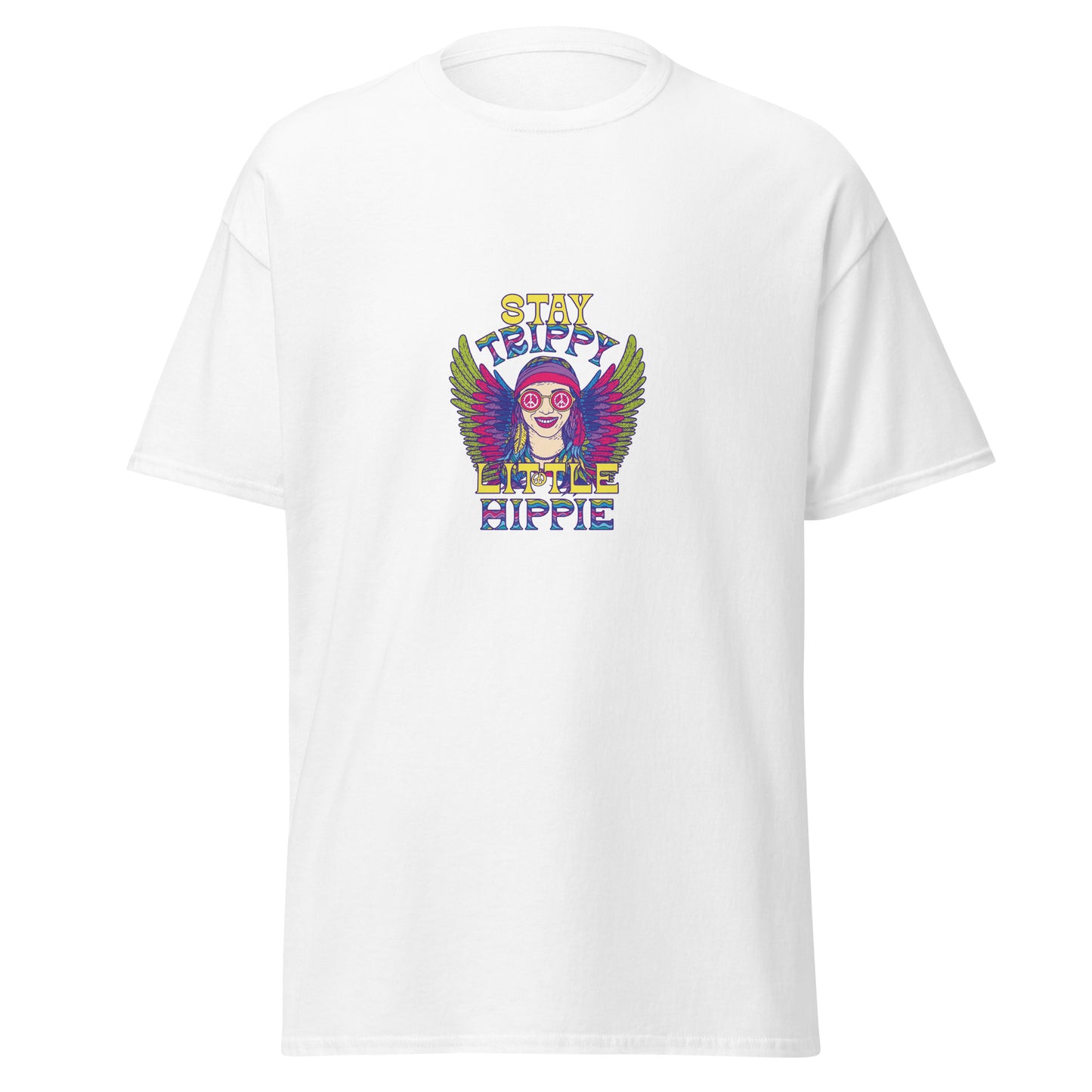 Stay Trippy Little Hippie, camiseta de algodón pesado de estilo suave con diseño de Halloween