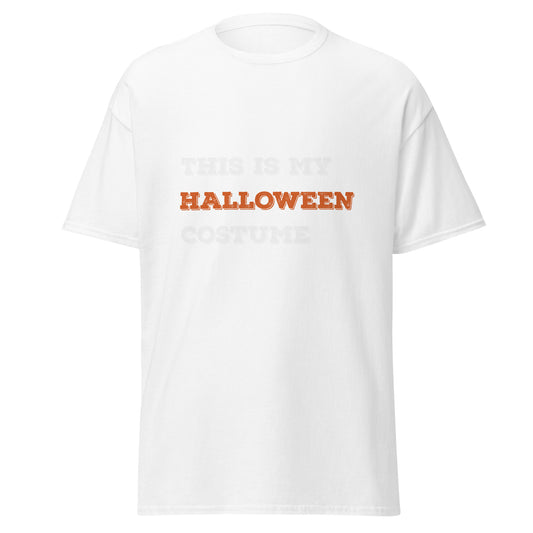 Este es mi disfraz de Halloween, camiseta de algodón pesado de estilo suave con diseño de Halloween