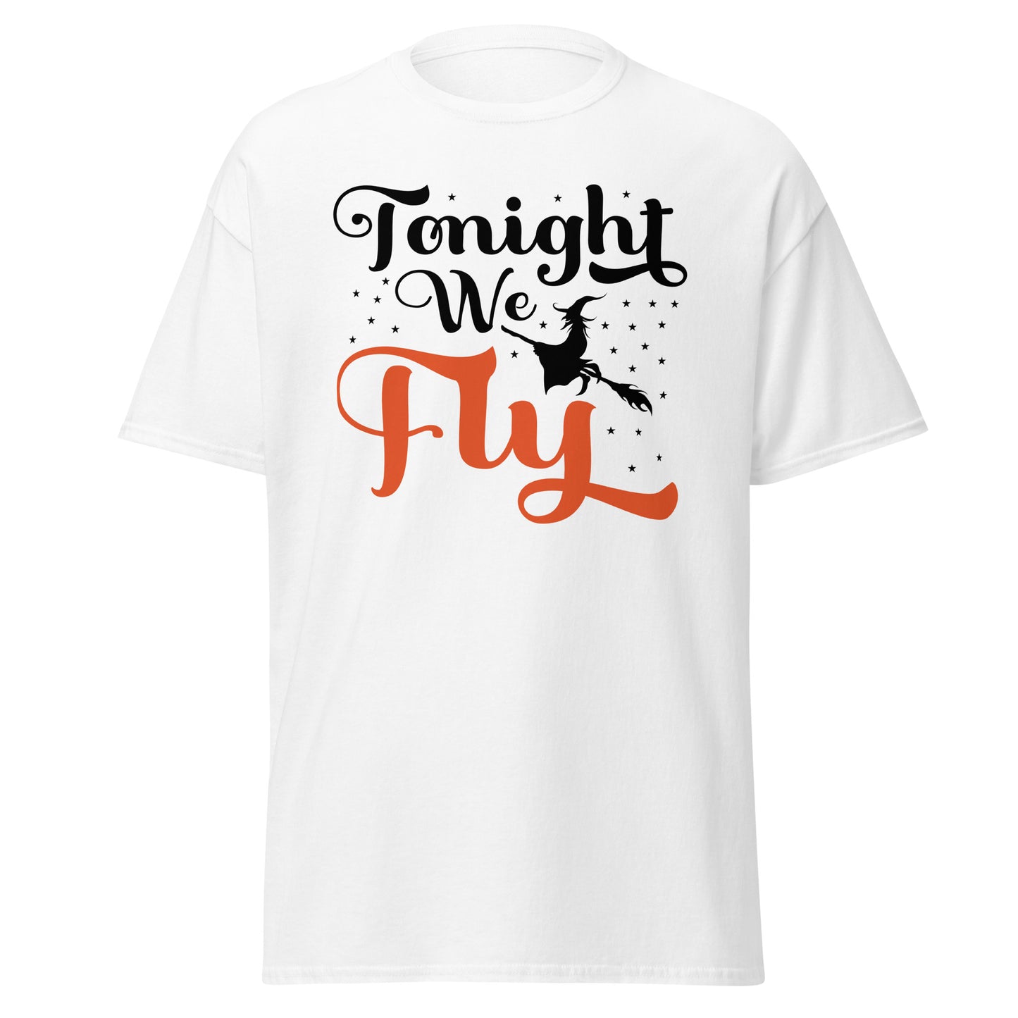 Tonight We Fly , Halloween Design Soft Style Heavy Cotton T-Shirt