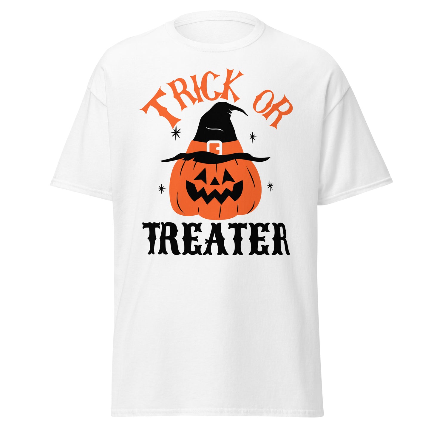 Treat Or Treater, Halloween-Design, weiches T-Shirt aus schwerer Baumwolle