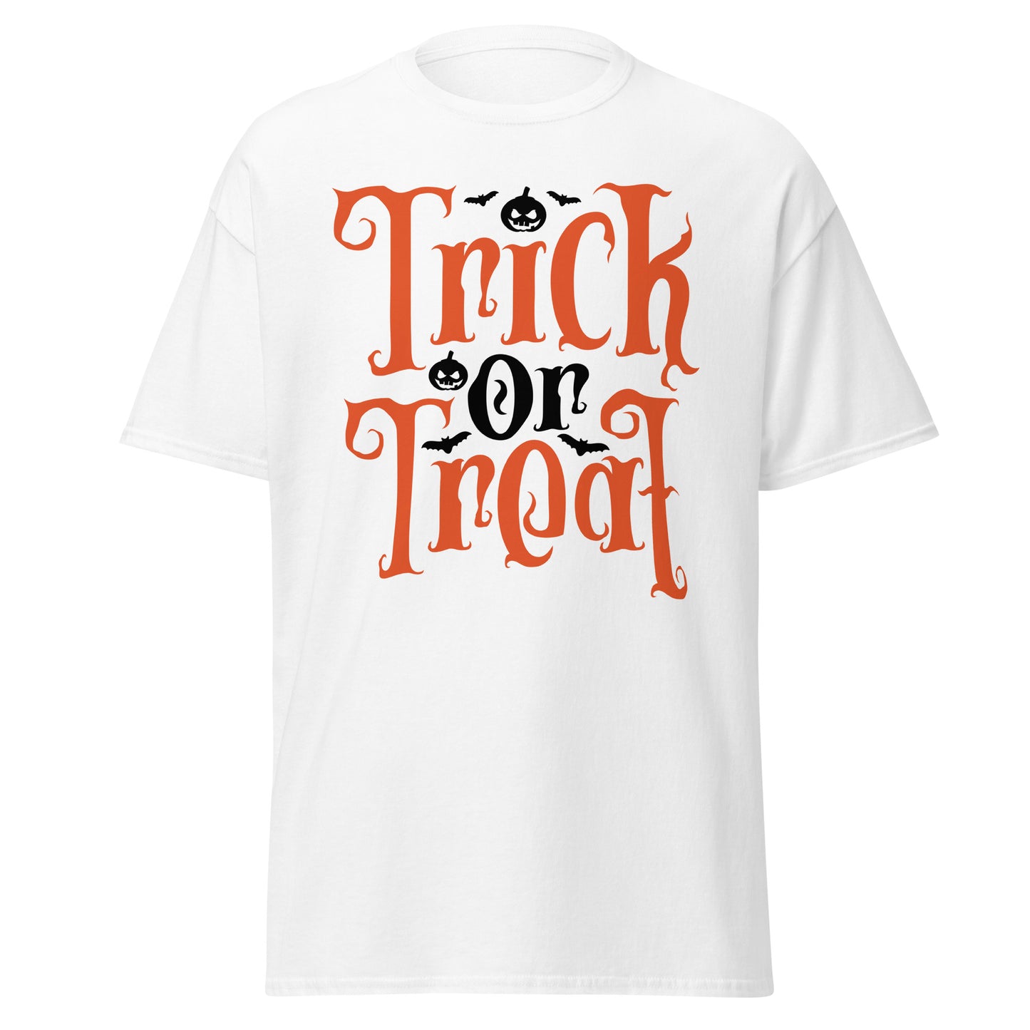 Truco o trato de Halloween, camiseta de algodón pesado de estilo suave con diseño de Halloween