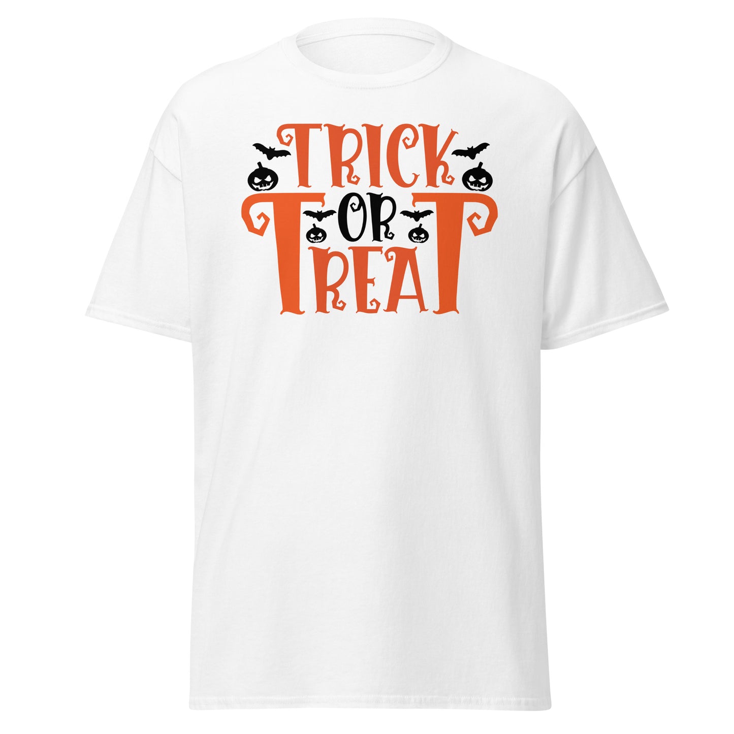 Truco o trato de Halloween, camiseta de algodón pesado de estilo suave con diseño de Halloween