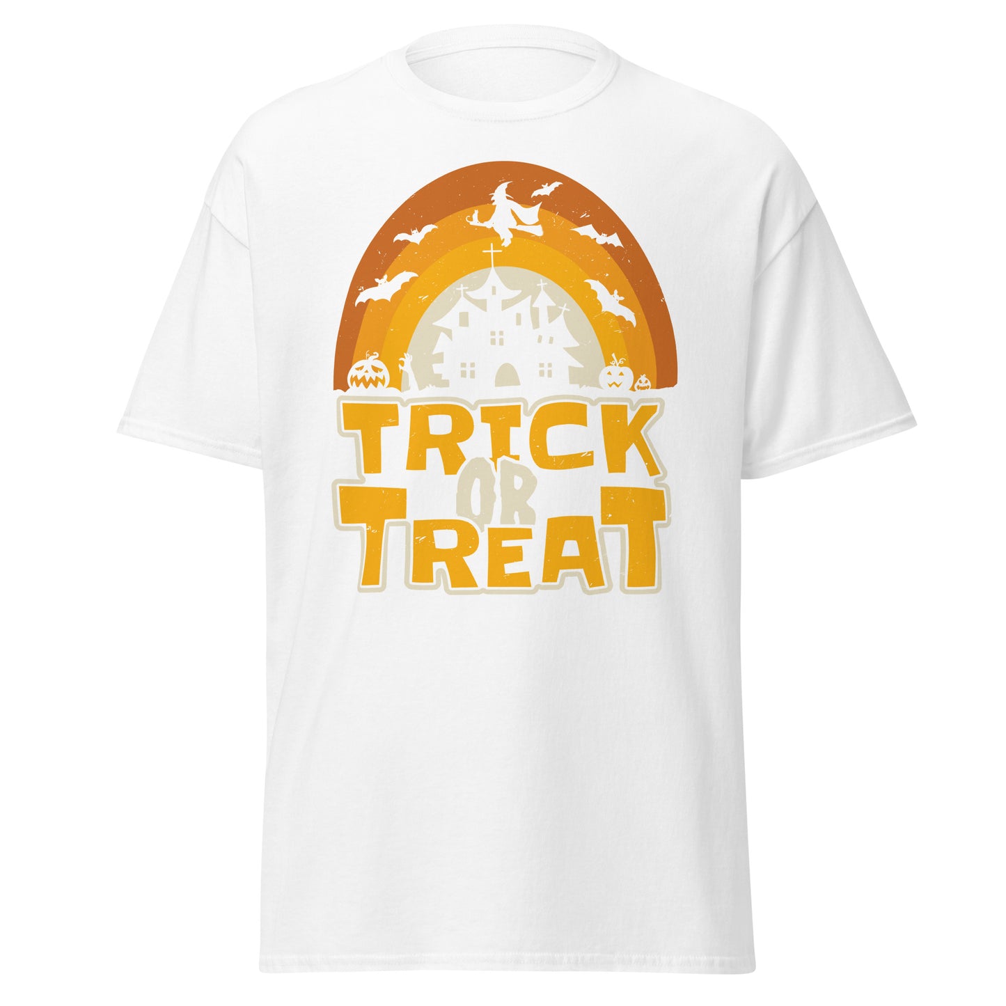 TRICK OR TREAT , Halloween Design Soft Style Heavy Cotton T-Shirt