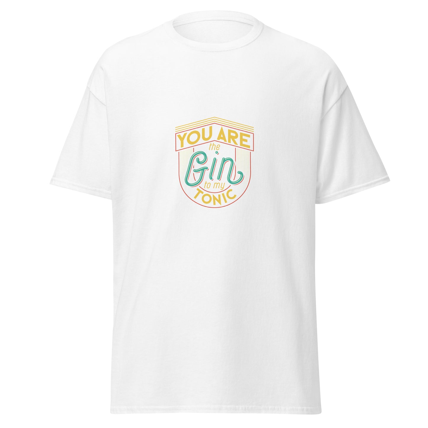 Du bist der Gin zu meinem Tonic, weiches T-Shirt aus schwerer Baumwolle im Halloween-Design