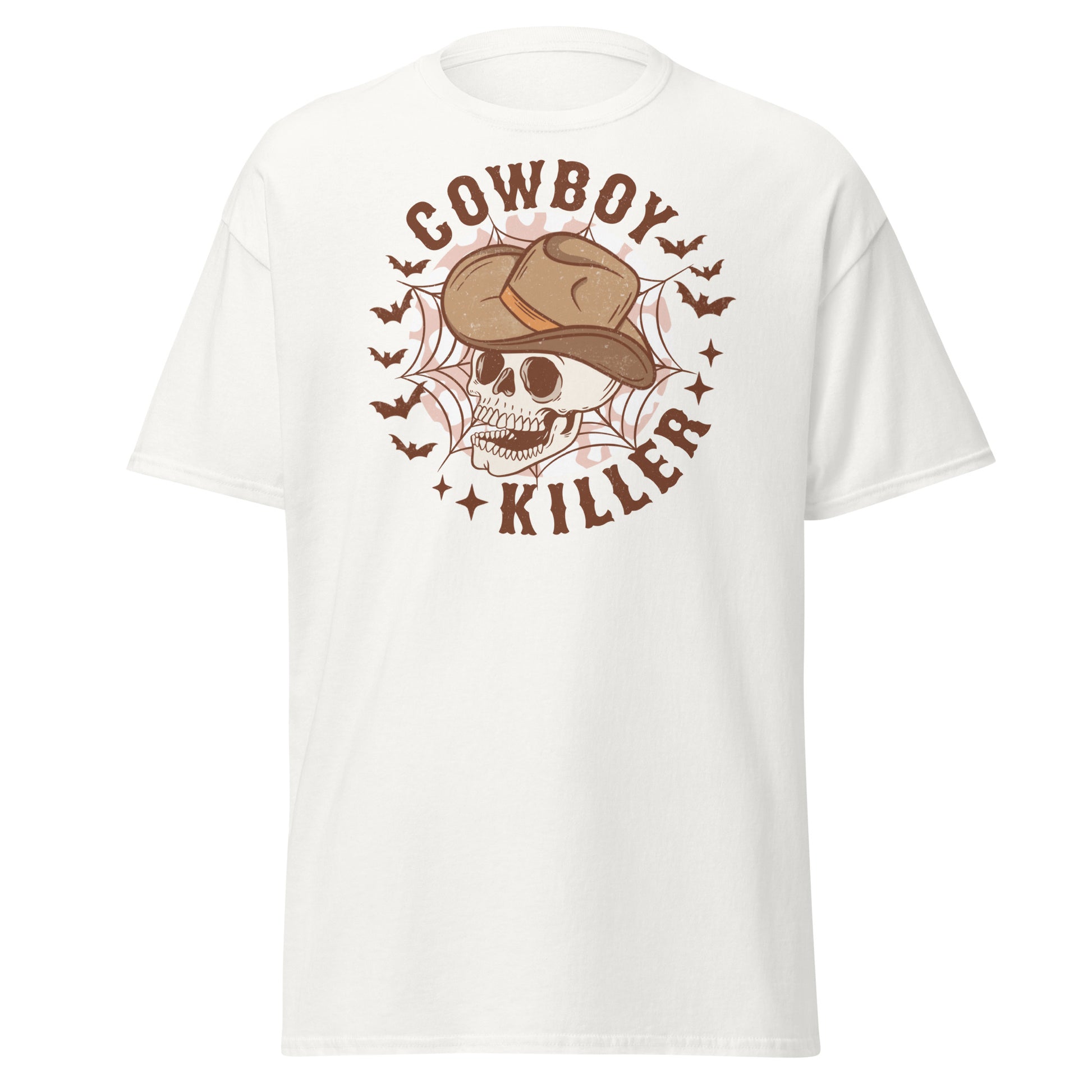 Spooky Vibes: Scary Cowboy Killer Skull Tee