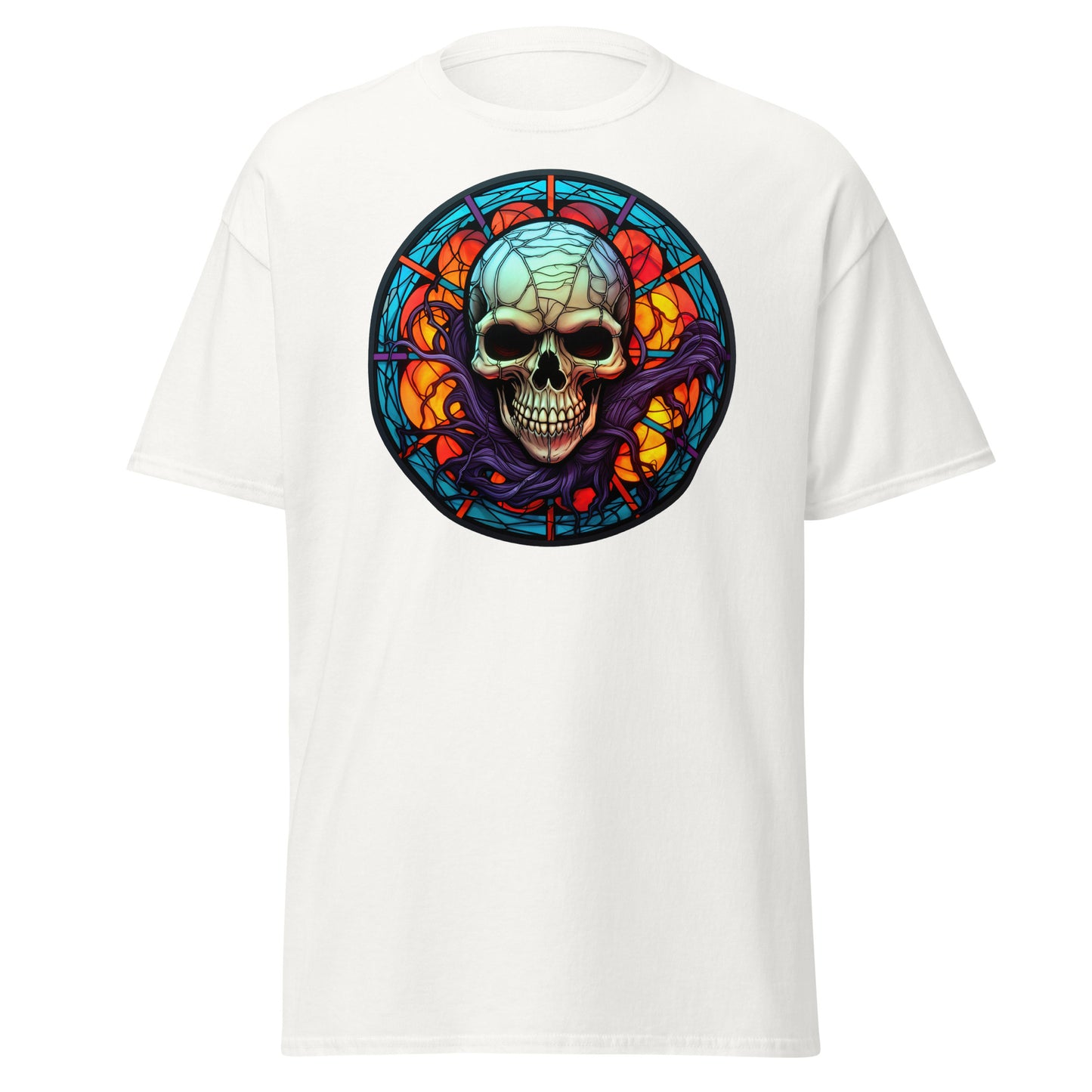 Chic Stained Glass Charm: Halloween Tee