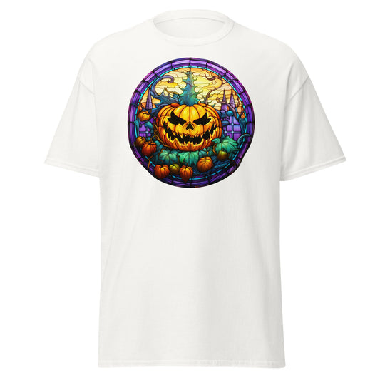 Spooky Vibes with Halloween Stained Glass Tee