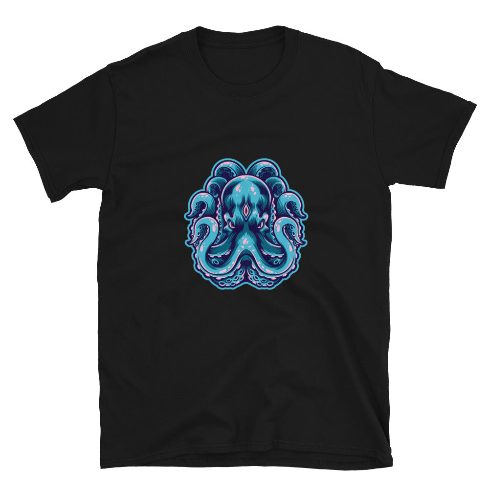 Camiseta unisex con logotipo de la mascota del pulpo enojado Kraken Fit