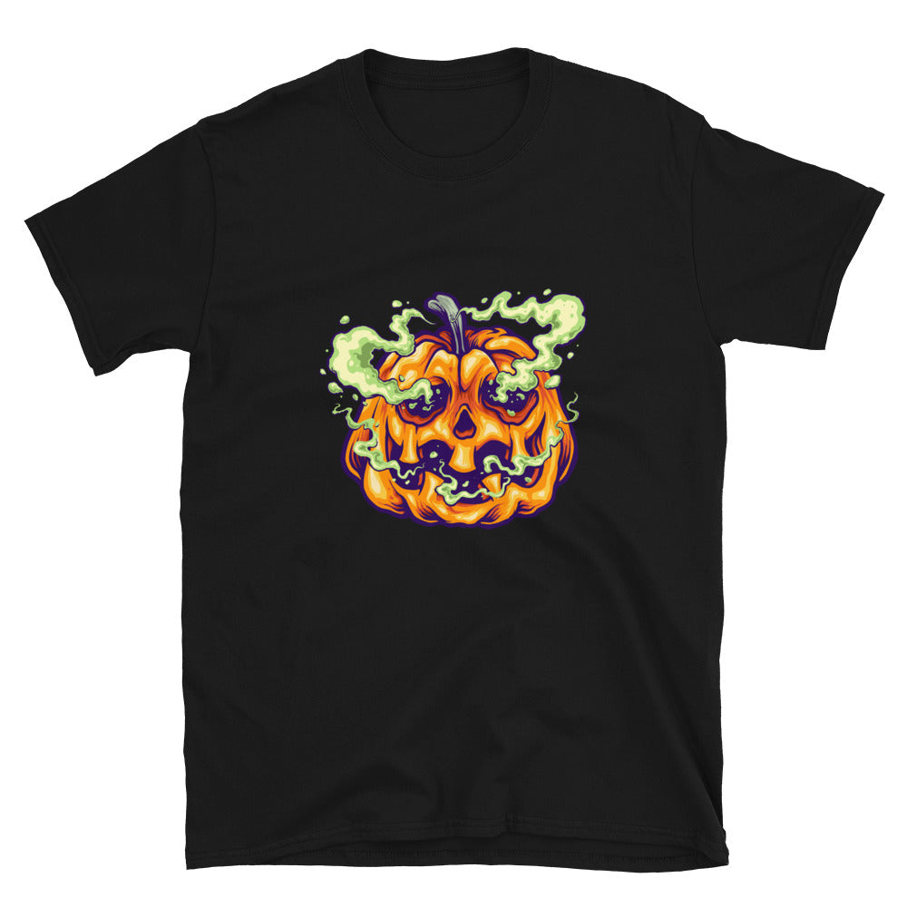 Gruseliges Kürbisrauch Halloween Fit Unisex Softstyle T-Shirt