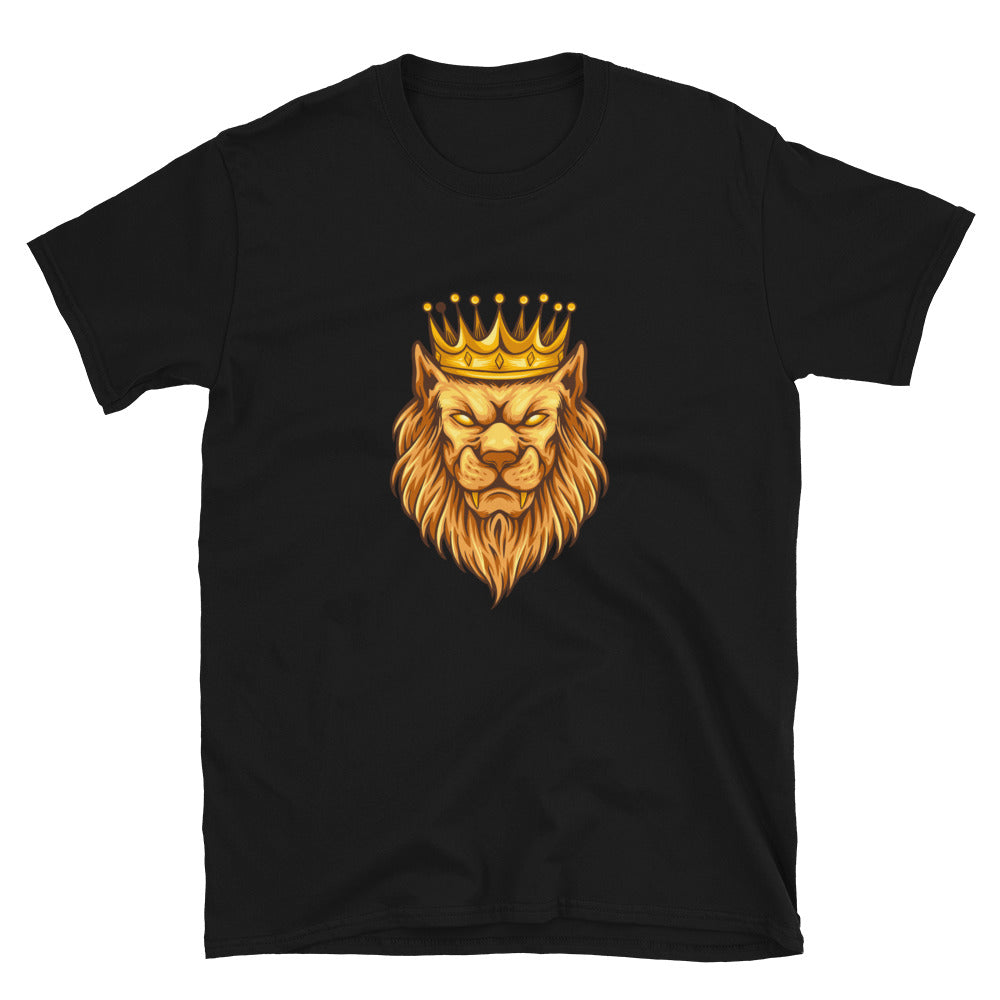 Vintage elegant lion king crown Fit Unisex Softstyle T-Shirt