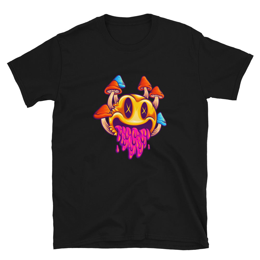 Psychedelic mushrooms emoticons colorful Fit Unisex Softstyle T-Shirt