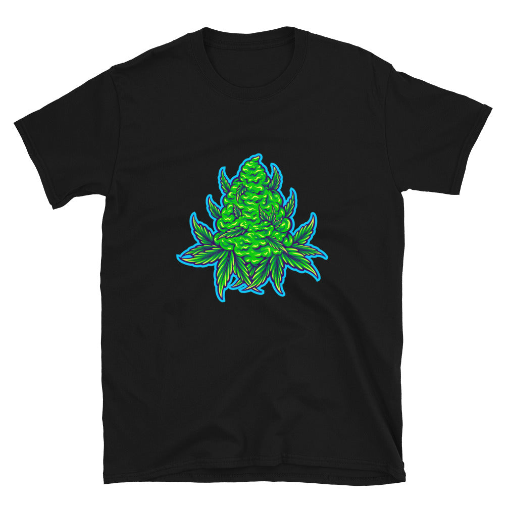 Planta de hoja de hierba natural Cáñamo Cannabis Fit Unisex Softstyle Camiseta