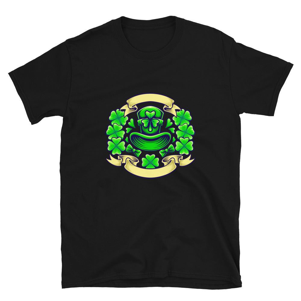 Día del trébol de San Patricio con camiseta Softstyle unisex de ajuste vintage