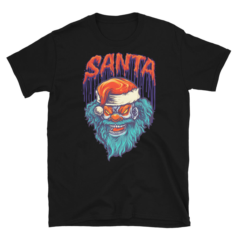 Spooky Clown Feliz Navidad Mascota Fit Unisex Softstyle Camiseta