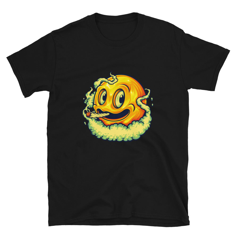 Smile Icon Smoke Stoner Fit Unisex Softstyle T-Shirt