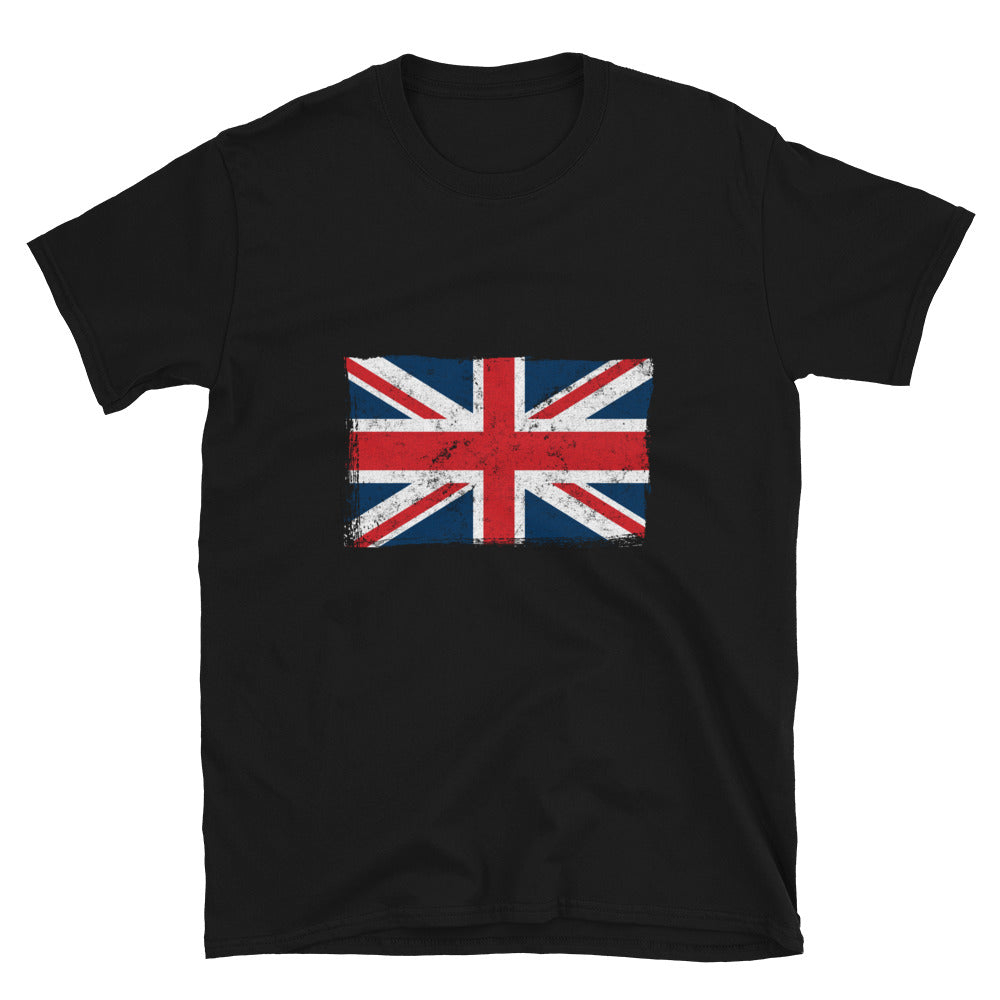 UK Flag Grunge Fit Unisex Softstyle T-Shirt