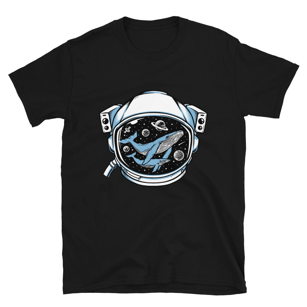 Whale in astronaut helmet Fit Unisex Softstyle T-Shirt