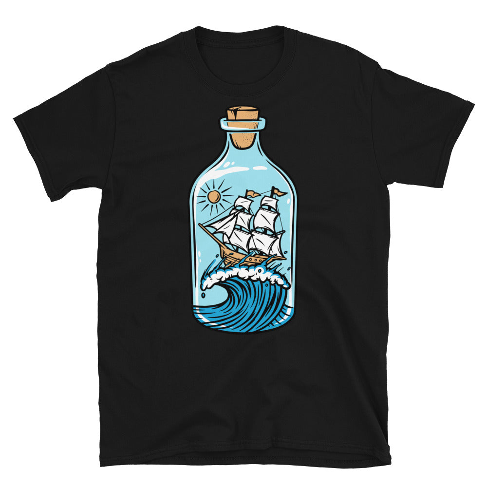 Sail in a bottle Fit Unisex Softstyle T-Shirt