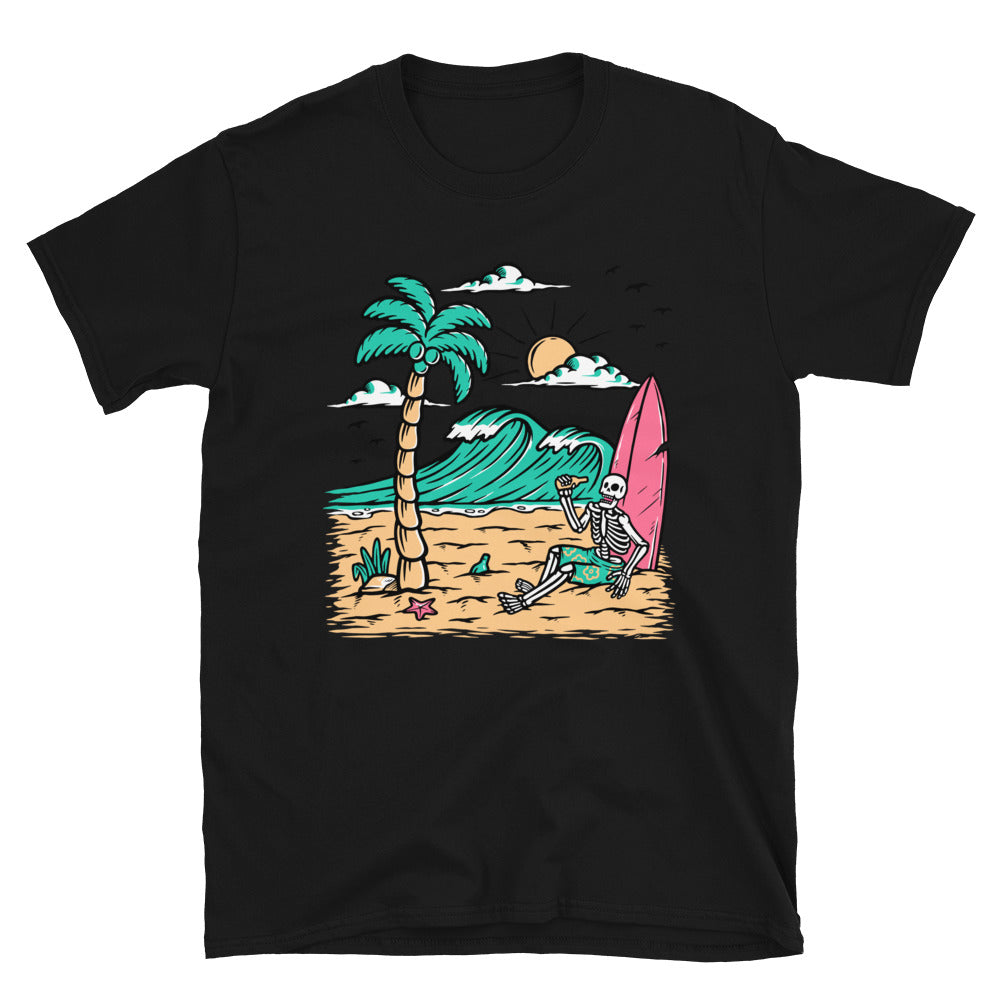 Relax and drink on the beach Fit Unisex Softstyle T-Shirt