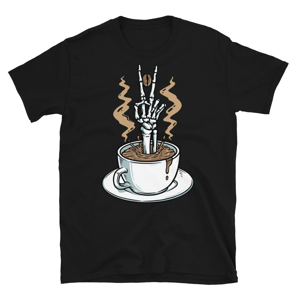 Frieden schließen mit Kaffee Fit Unisex Softstyle T-Shirt