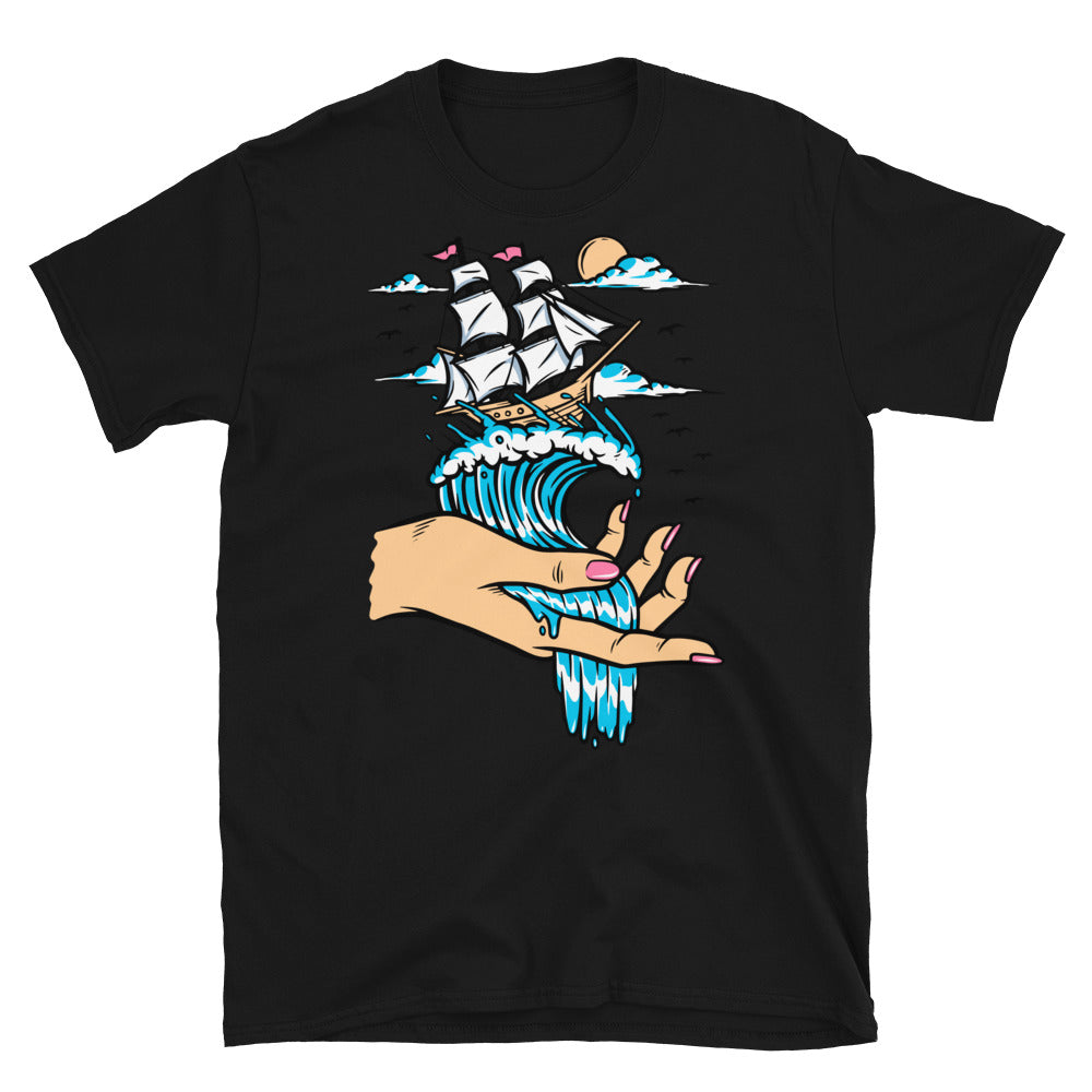 Toma el control de un mar, aventura Fit Unisex Softstyle Camiseta