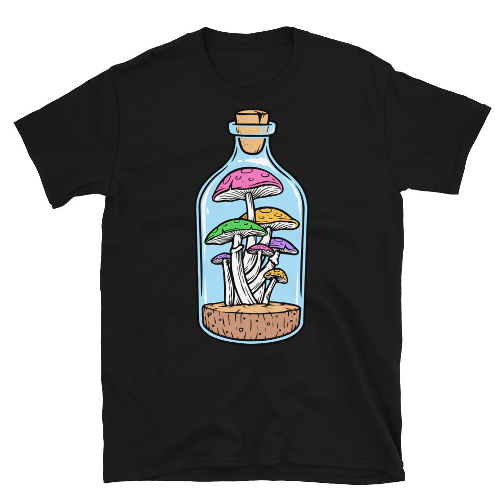 Setas en la botella Fit Unisex Softstyle Camiseta