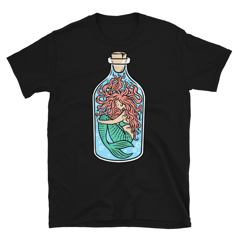 Meerjungfrau in der Flasche Fit Unisex Softstyle T-Shirt