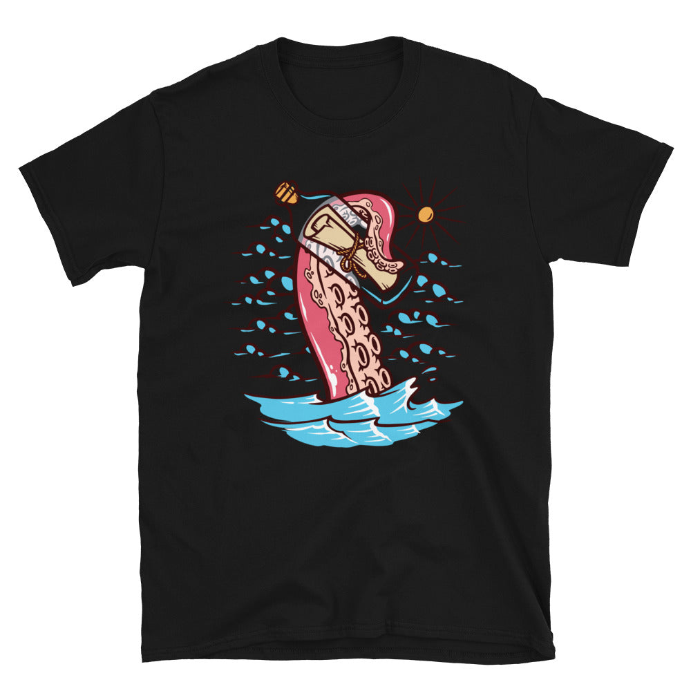 Letter in a Bottle at Sea - Fit Unisex Softstyle T-Shirt