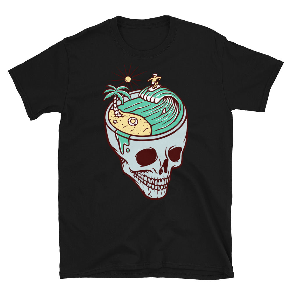 Summer at skull beach Fit Unisex Softstyle T-Shirt