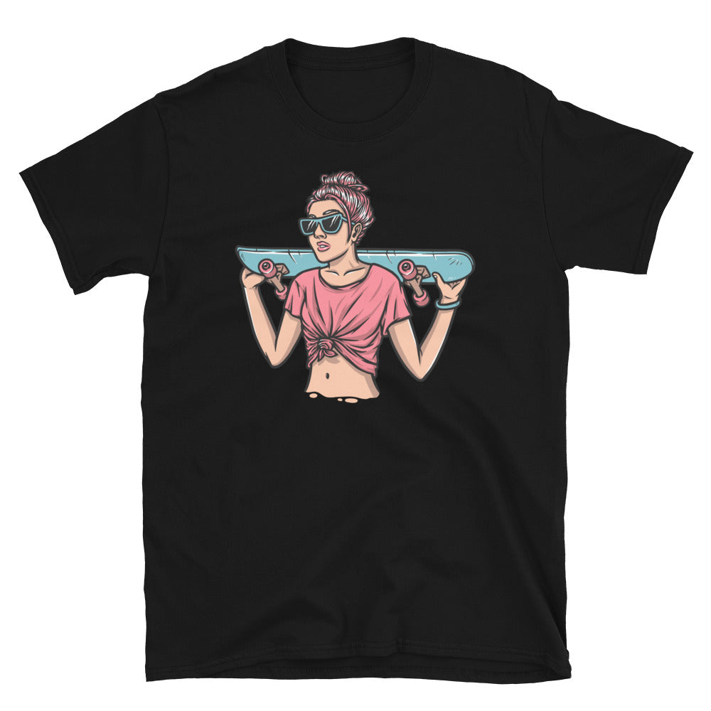 Beautiful Soman Skateboarder - Fit Unisex Softstyle T-Shirt