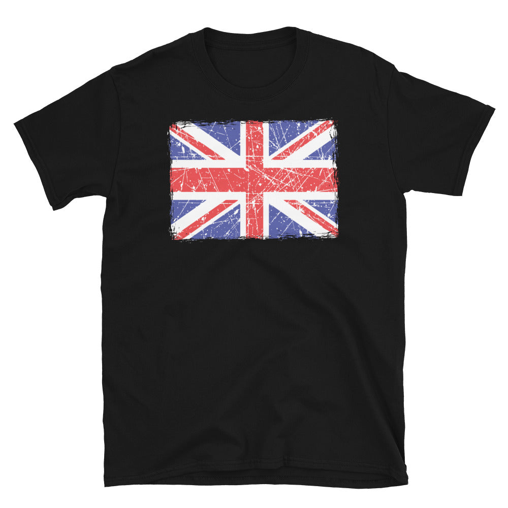 Distressed United Kingdom Flag - Fit Unisex Softstyle T-Shirt