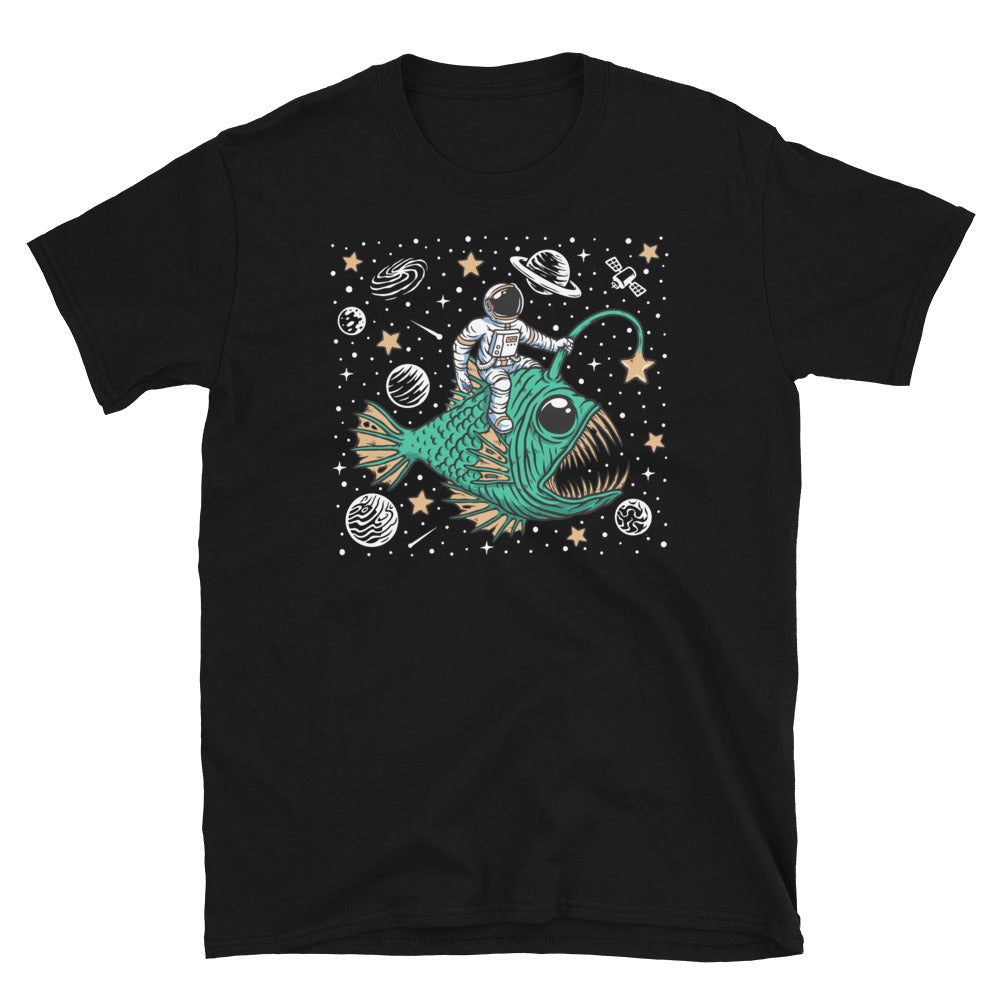 Deep Sea Fish and Astronaut - Fit Unisex Softstyle T-Shirt